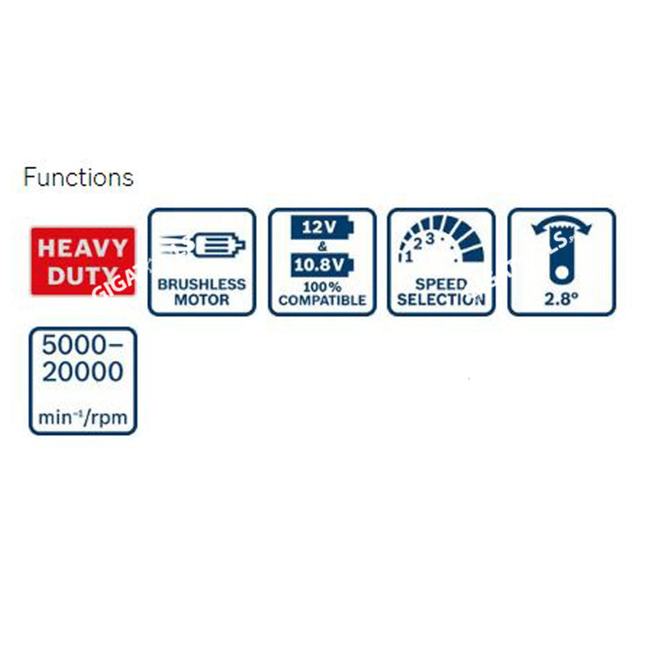 New Bosch GOP 12V-28 Professional Cordless Multi-Cutter 12V Heavy Duty (Bare Tool Only) - GIGATOOLS.PH