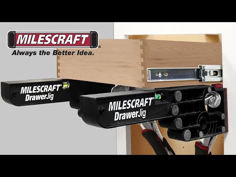 Milescraft DrawerJig Drawer Slide Jig with Built-In Level, 2-pc Set (1341)