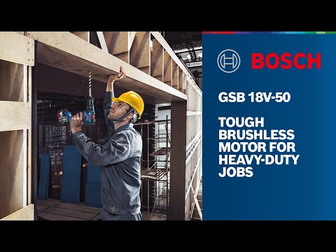 Bosch GSB 18V-50 Professional Robust Brushless Motor Cordless Impact Drill Set