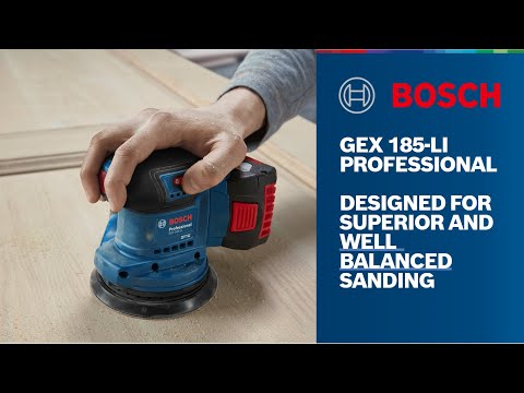 Bosch GEX 185-li Professional Cordless Brushless Random Orbit Sander ( Bare tool Only ) ( Battery and Charger sold Separately )