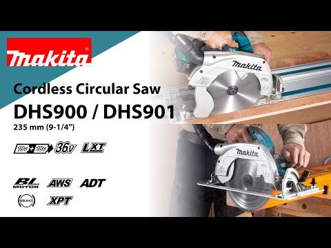Makita DHS901Z Cordless Magnesium Circular Saw 235mm (9-1/4″) 18V x2 (36V) LXT® Li-Ion [Bare Tool]