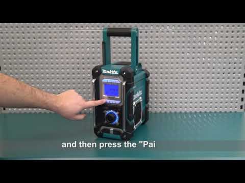 Makita DMR108N Cordless Bluetooth Job Site Radio AM/FM 89mm x2 12Vmax CXT™/18V LXT® Li-Ion/AC (Bare Tool)