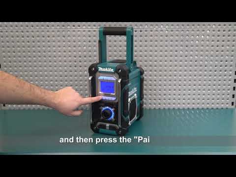 Makita DMR108N Cordless Bluetooth Job Site Radio AM/FM 89mm x2 12Vmax CXT™/18V LXT® Li-Ion/AC (Bare Tool)