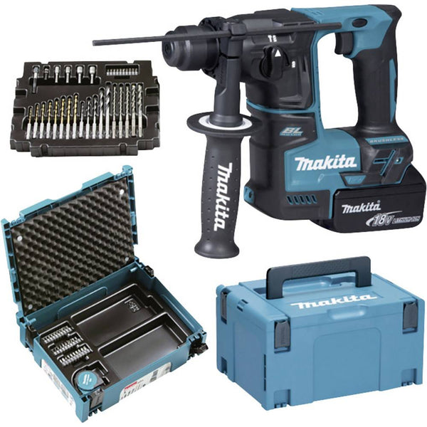 Makita DHR171FJX1 Cordless Brushless Rotary Hammer 17mm (11/16″) 1.2J 18V LXT® Li-Ion Kit Set