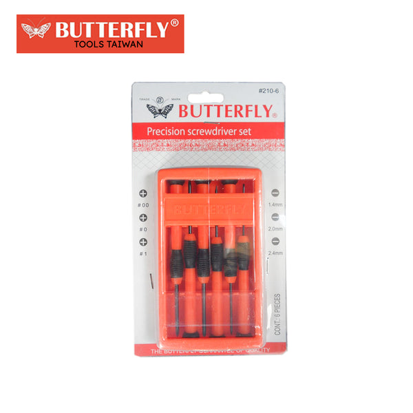 Butterfly 6pcs. Precision Screwdriver Set ( #210 ) (TAIWAN)