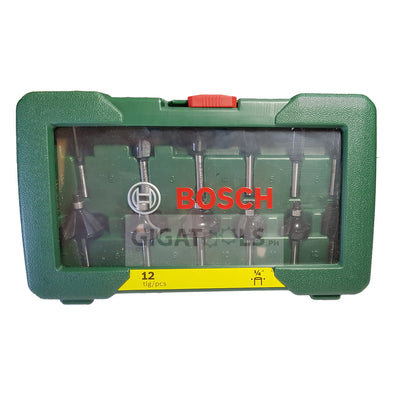 Bosch Router Bit Set 12 pieces 1/4